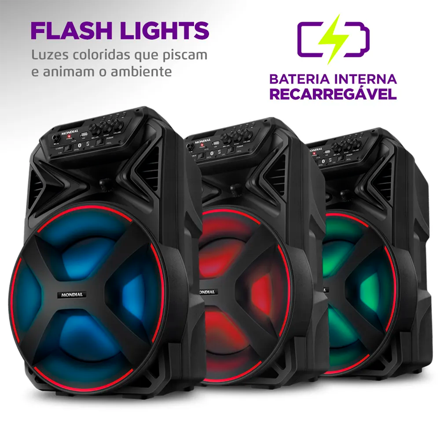 Caixa de Som Amplificada Connect Partyplus Mondial CM250 Caixa de Som Amplificada Connect Partyplus Mondial CM250